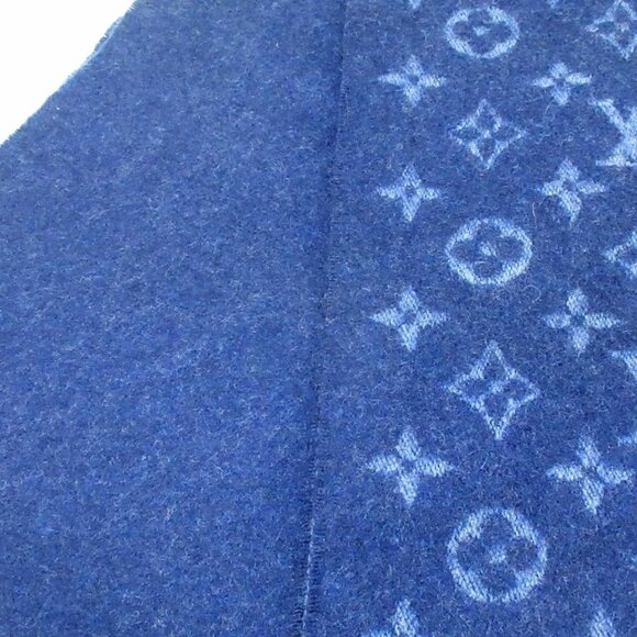 LOUIS VUITTON Echarpe Monogram Gradient Rubber Marine Scarf 556-071925 - Picture 3 of 6